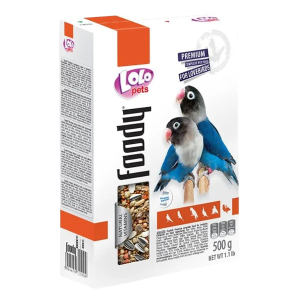 LOLOPETS základné krmivo pre agapornisy 500g