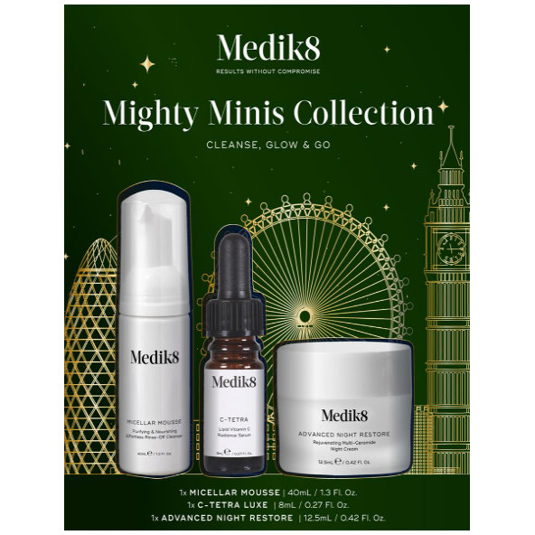 Medik8 Mighty Minis Collection S ČISTOU A ŽIARIVOU PLEŤOU NA CESTY