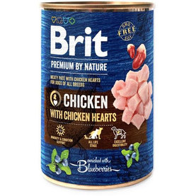 Brit Premium by Nature dog Chicken with Hearts konzervy pre psy 6x400g