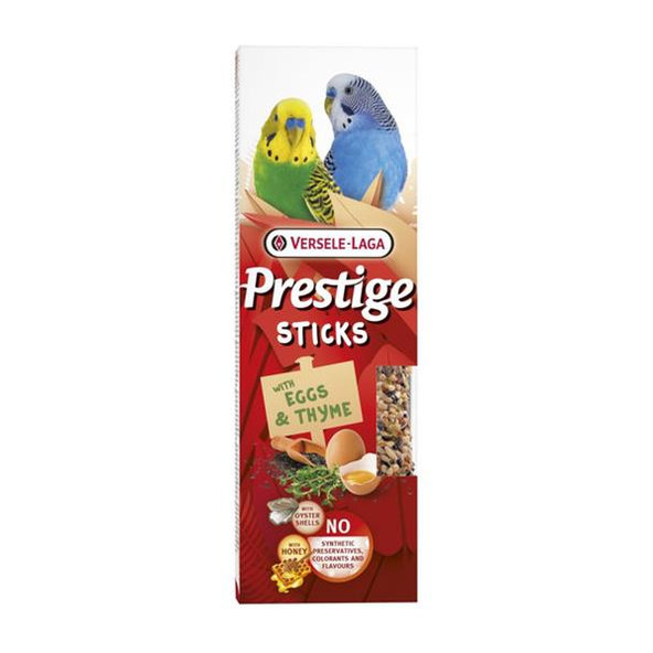 Versele Laga Prestige Sticks - tyčinka pre andulky s vajciami a tymiánom 2ks, 60g