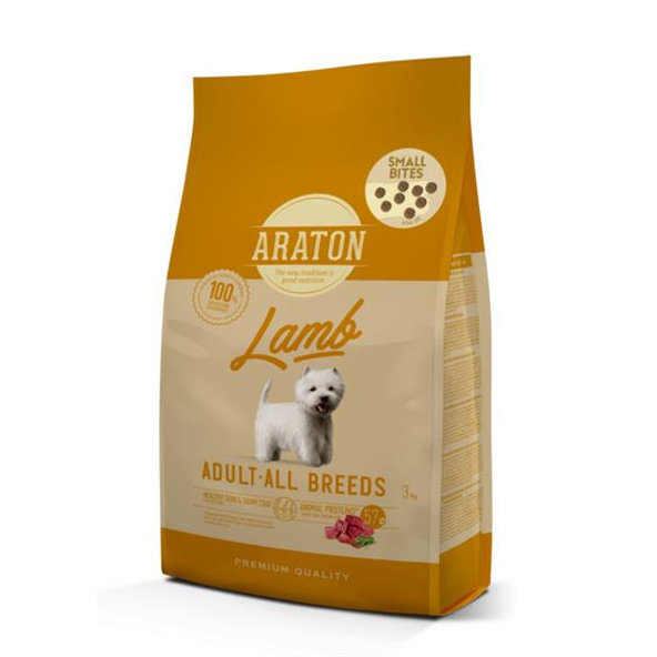 ARATON dog adult lamb malé granule pre dospelé psy všetkých plemien 3kg