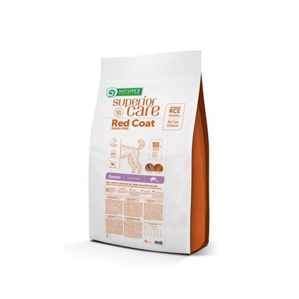 Natures Protection Superior care granule pre mladých psov malých plemien s červenou srsťou 10kg