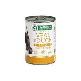 Natures Protection Veal & Duck konzerva s teľacím a kačacím mäsom pre dospelé psy malých plemien 400g