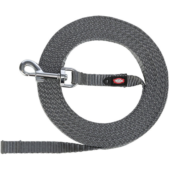 TRIXIE Tracking leash stopovacie vodítko pre psy, odľahčené XS–S 15m / 10mm, graphite