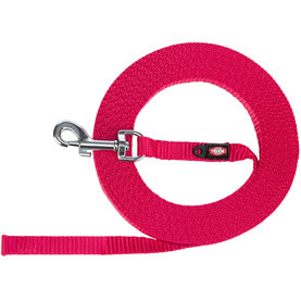 TRIXIE Tracking leash stopovacie vodítko pre psy, odľahčené XS–S 15m / 10mm, fuchsia