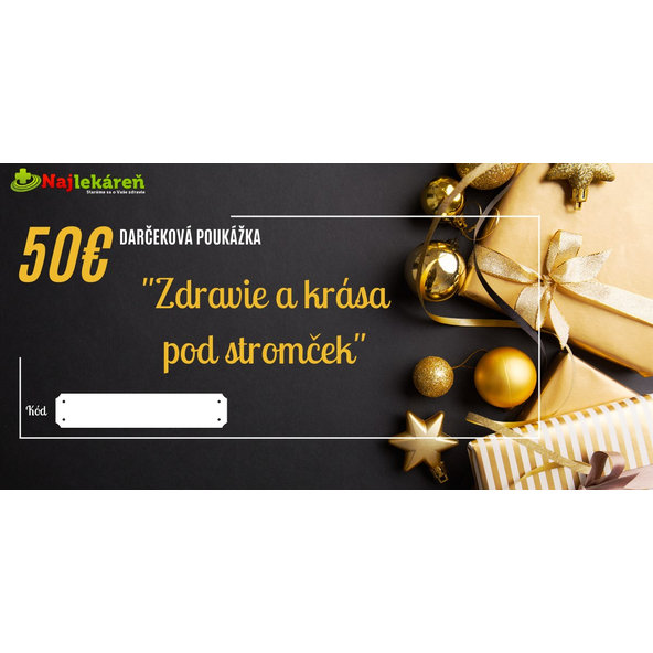 Darčeková poukážka na nákup v eshope Najlekáreň v hodnote 50€