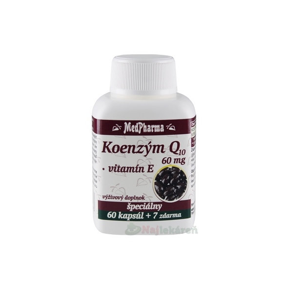 MEDPHARMA KOENZYM Q10+VIT.E 60MG 67 kapsulí