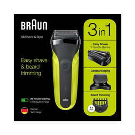 BRAUN hol.strojček Series 3 300 BT Green