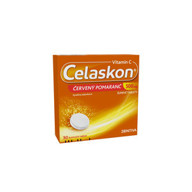 Celaskon 500 mg ČERVENÝ POMARANČ, 30 šumivých tabliet