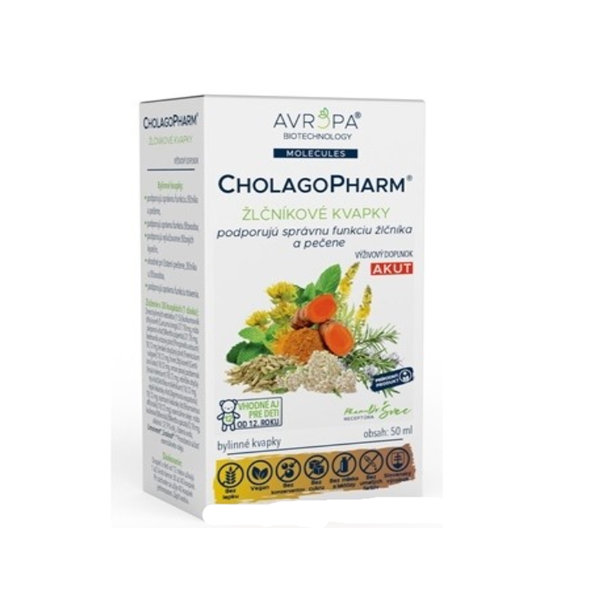 AVROPA CHOLAGOPHARM žlčníkové bylinné kvapky 50ml