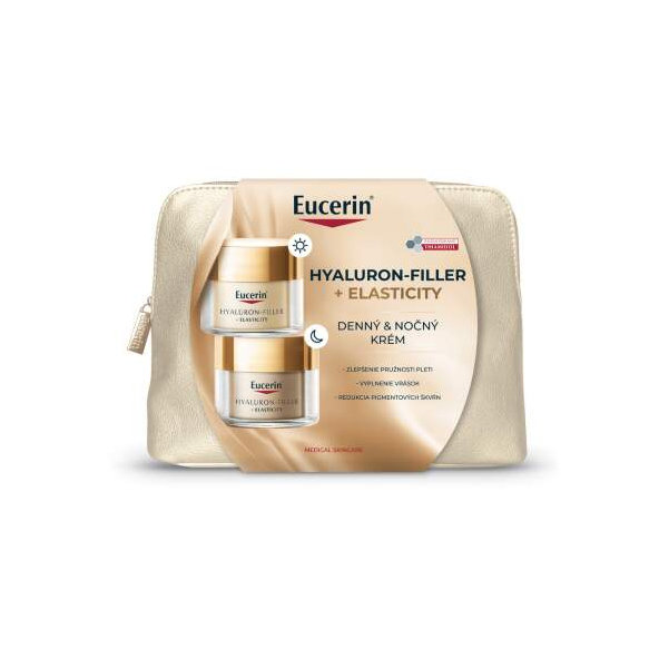 Eucerin Kazeta HYALURON-FILLER+ELASTICITY denný + nočný krém 2x50ml