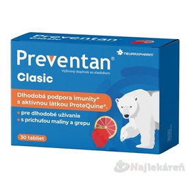 PREVENTAN Clasic JUNIOR podpora imunity pre deti 30 tabliet