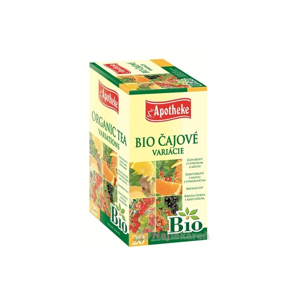 APOTHEKE BIO ČAJOVÉ VARIÁCIE, 10x1,5 g, 10x1,8 g, 1x20 ks