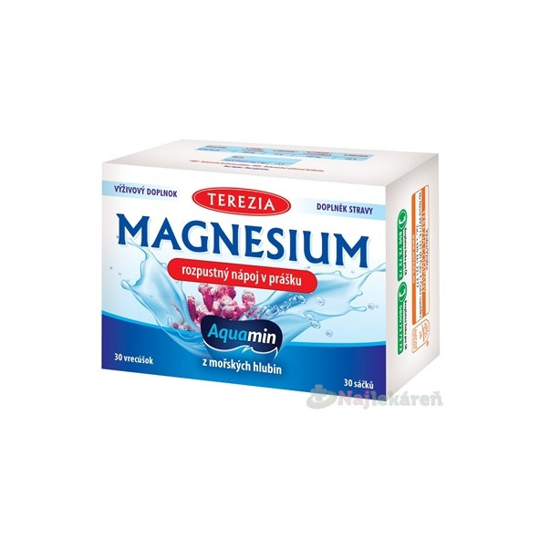 TEREZIA Magnesium Aquamin 30 sáčkov