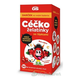 GS CÉČKO želatínky vitamín C so šípkami 90 kusov