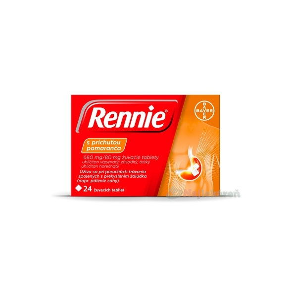 RENNIE POMARANC 680,G/80MG 24KS