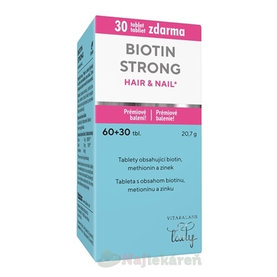 Vitabalans BIOTIN STRONG HAIR & NAIL 60+30 tabliet